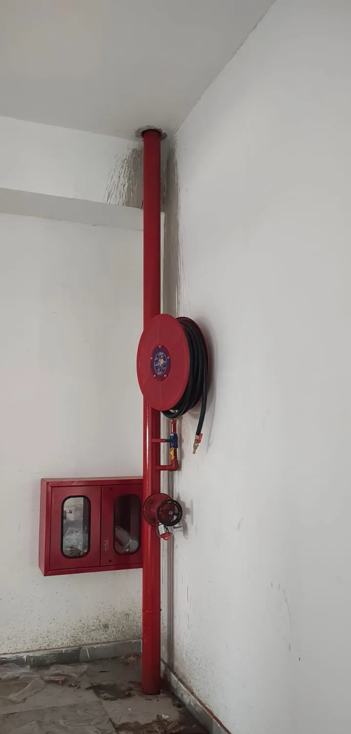 Hose reel drum and landing valve on a floor landing — Zed-King Institute of Fire And Safety gallery