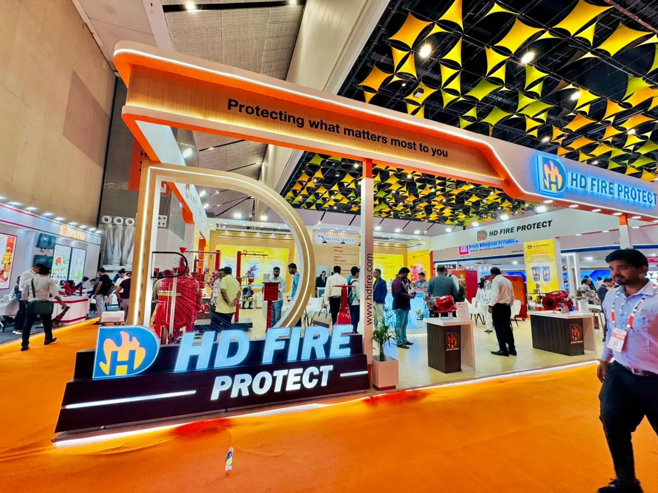 Fire protection equipment stall at the Fire India 2026 expo — Zed-King Institute of Fire And Safety gallery