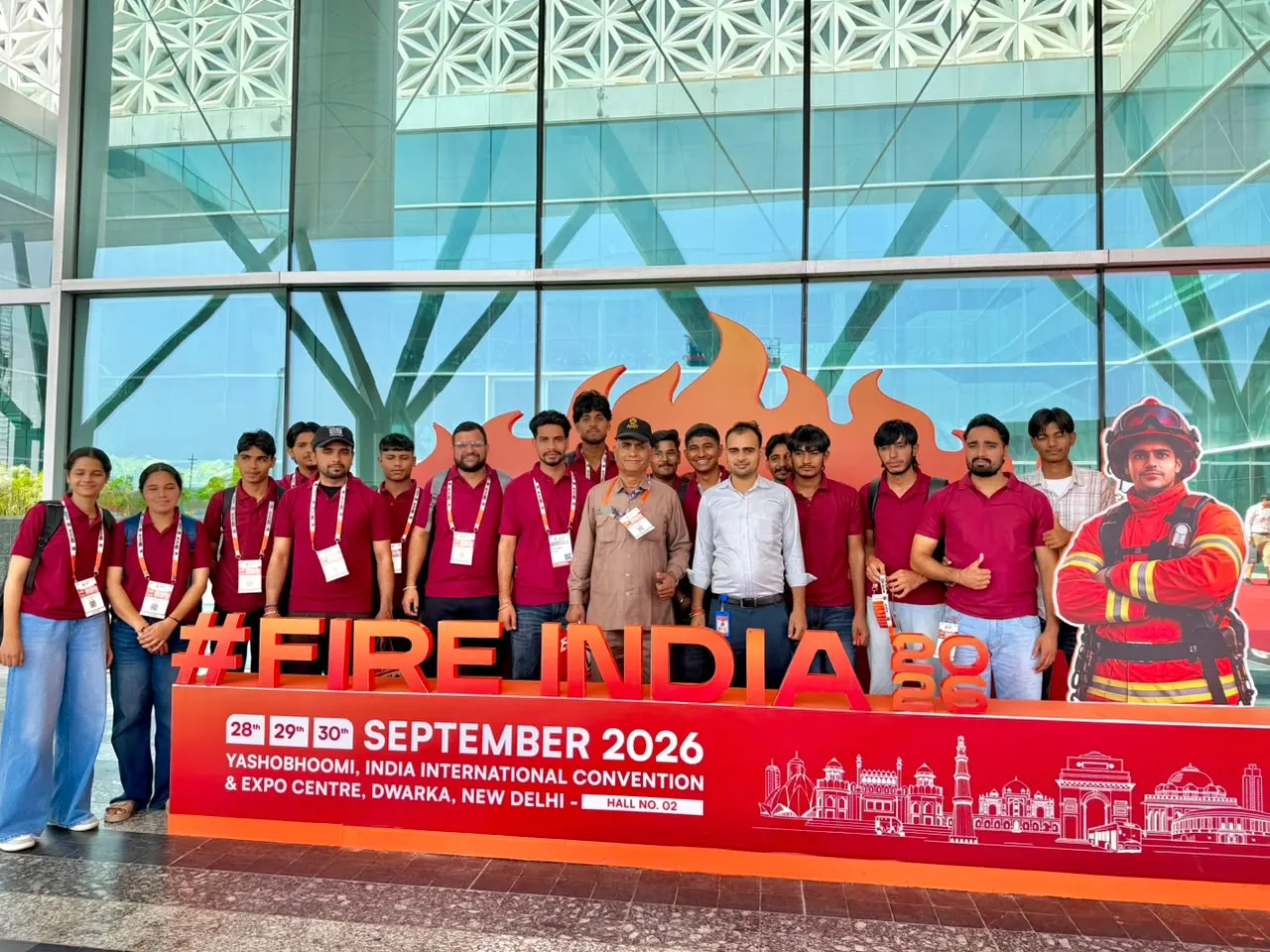 Zed-King Institute students at Fire India 2026, Yashobhoomi, New Delhi — Zed-King Institute of Fire And Safety gallery