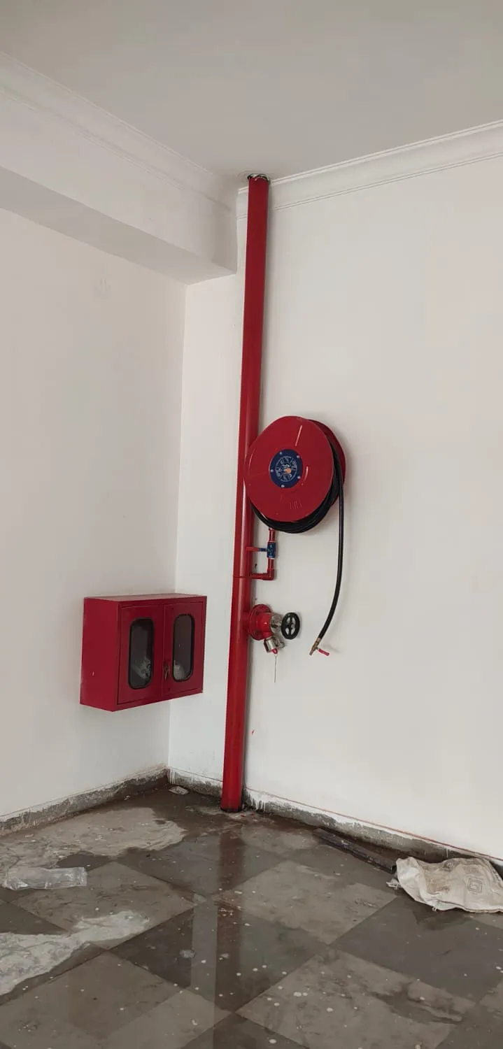 Internal fire hydrant point with hose reel and hose box — Zed-King Institute of Fire And Safety gallery