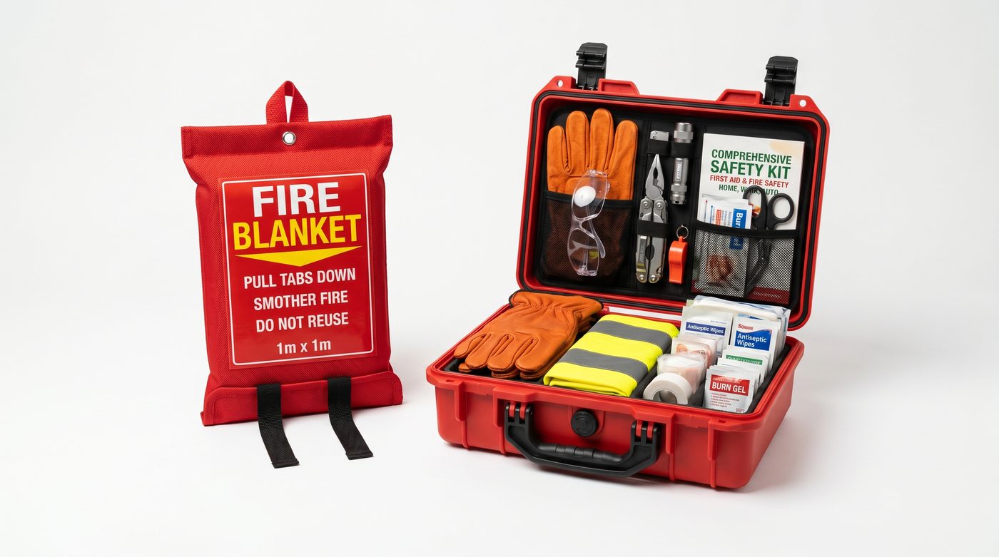 Fire Blanket & Safety Kit