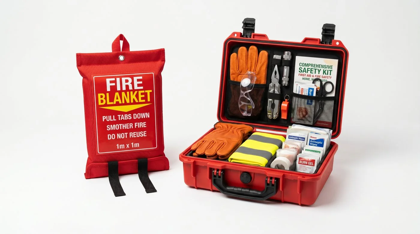 Fire Blanket & Safety Kit