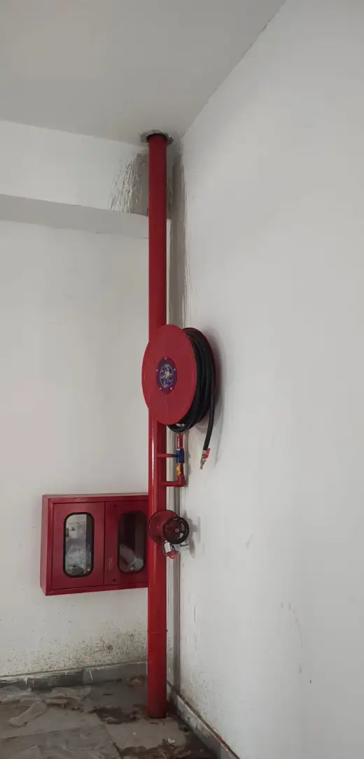 Hose reel drum and landing valve on a floor landing — Zed-King Institute of Fire And Safety gallery