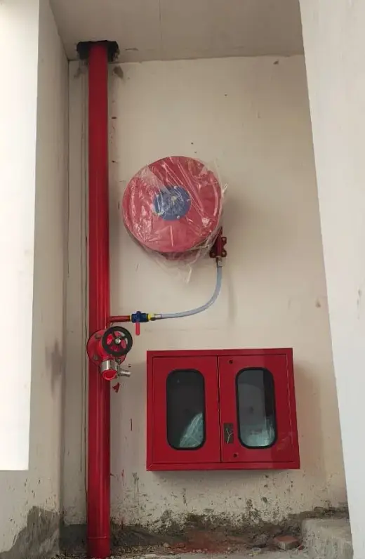 Hose reel, landing valve and hose box on a staircase landing — Zed-King Institute of Fire And Safety gallery