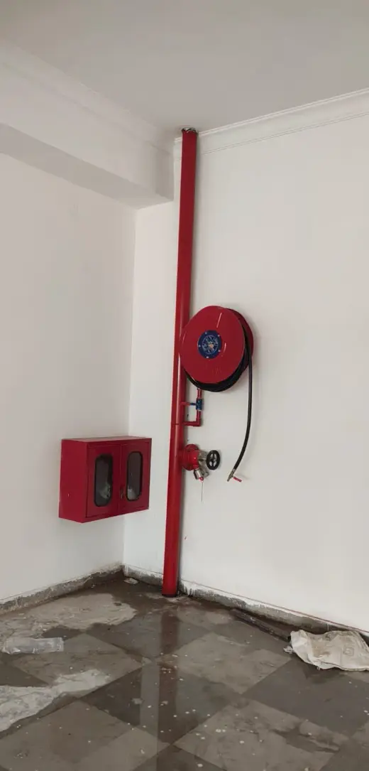Internal fire hydrant point with hose reel and hose box — Zed-King Institute of Fire And Safety gallery